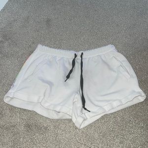 PINK white shorts - size S
